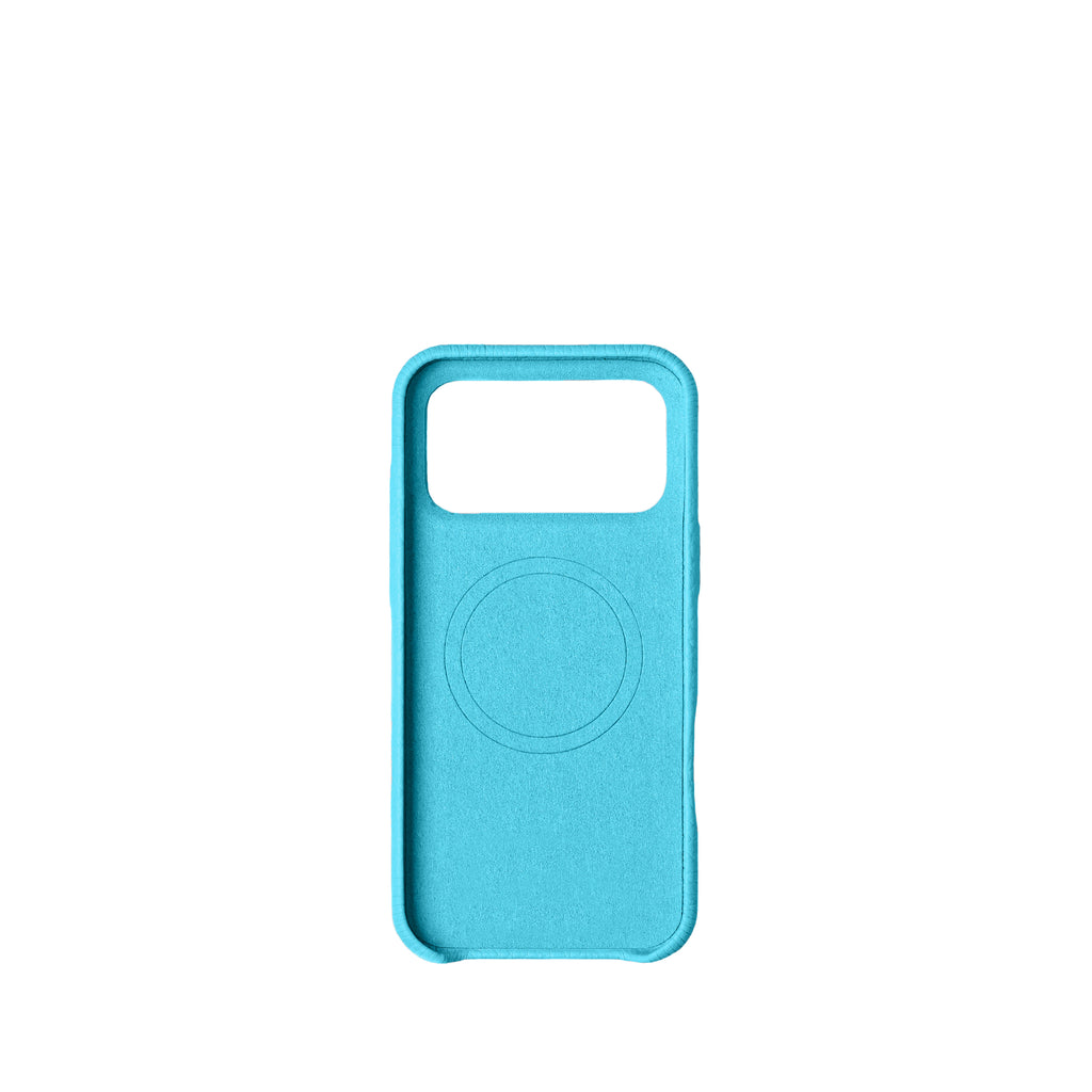 Pellipelli iPhone 17 Pro/Pro max Series Button Version French Imported Leather Phone Case/Maldives Blue