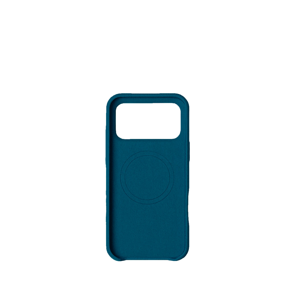Pellipelli iPhone 17 Pro/Pro max Series Button Version French Imported Leather Phone Case/Marine Blue