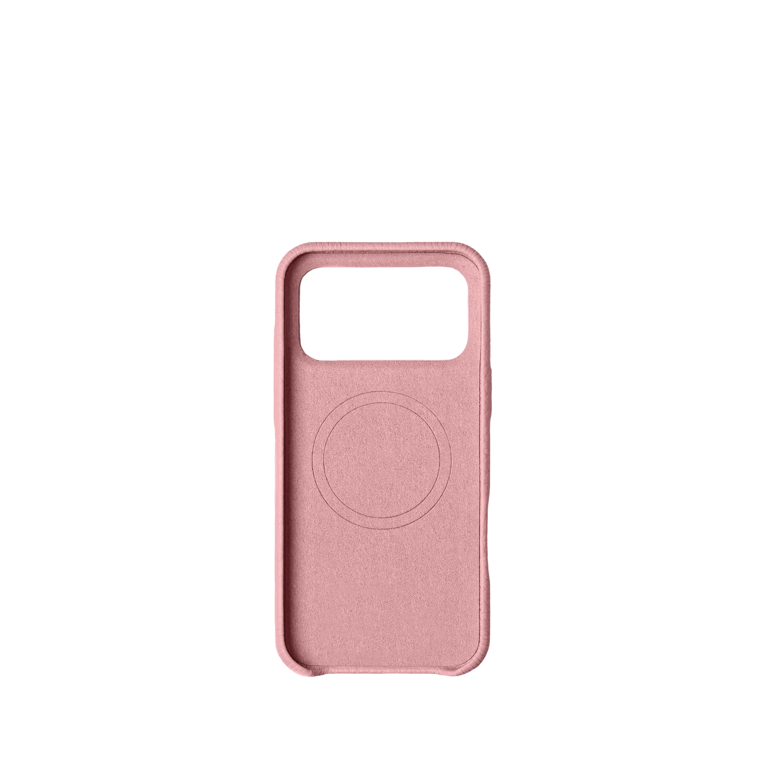 Pellipelli iPhone 17 Pro/Pro max Series Button Version French Imported Leather Phone Case/Strawberry Yogurt