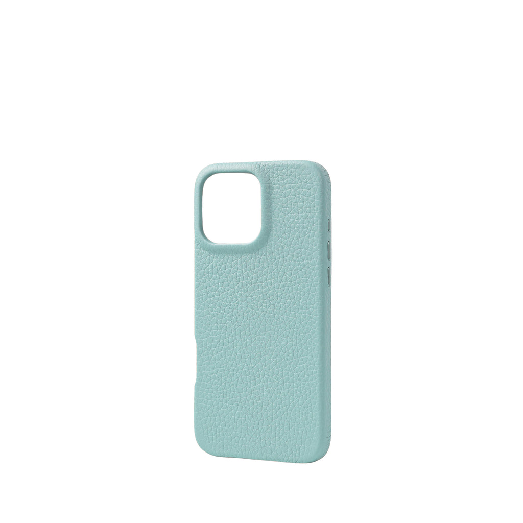 Pellipelli iPhone 16Pro/Pro max Series Button Version French Imported Leather Phone Case/Vert Barbe a Papa