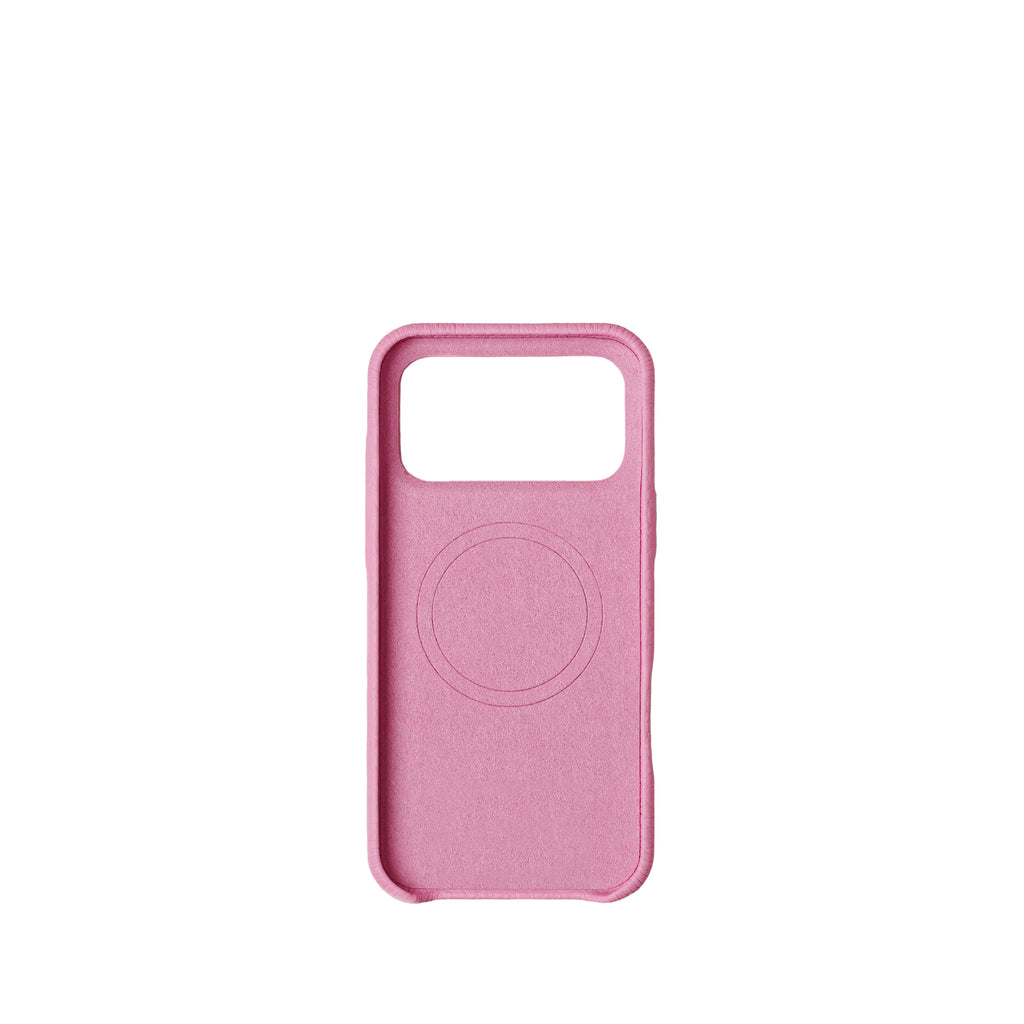 Pellipelli iPhone 17 Pro/Pro max Series Button Version French Imported Leather Phone Case/Lipstick Rose