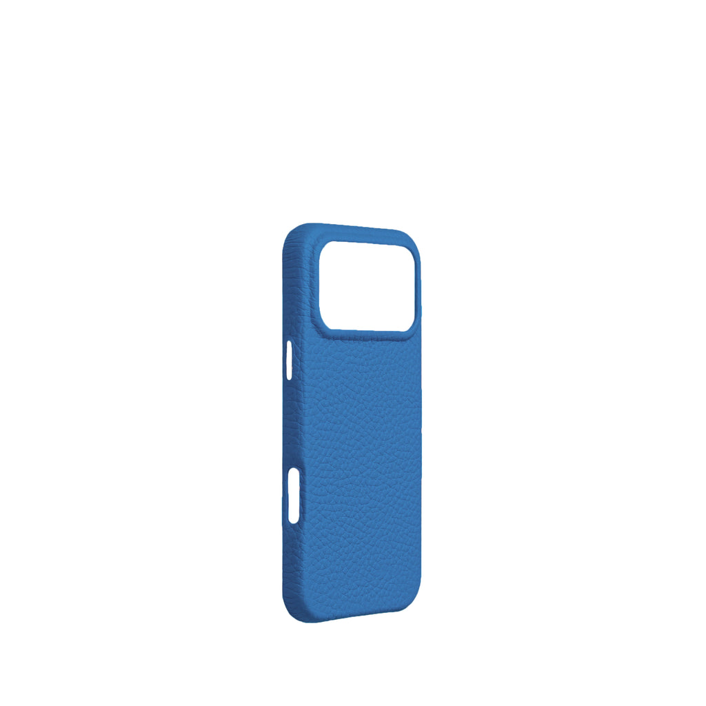 Pellipelli iPhone 17 Pro/Pro max Series Button Version French Imported Leather Phone Case/Frida Blue