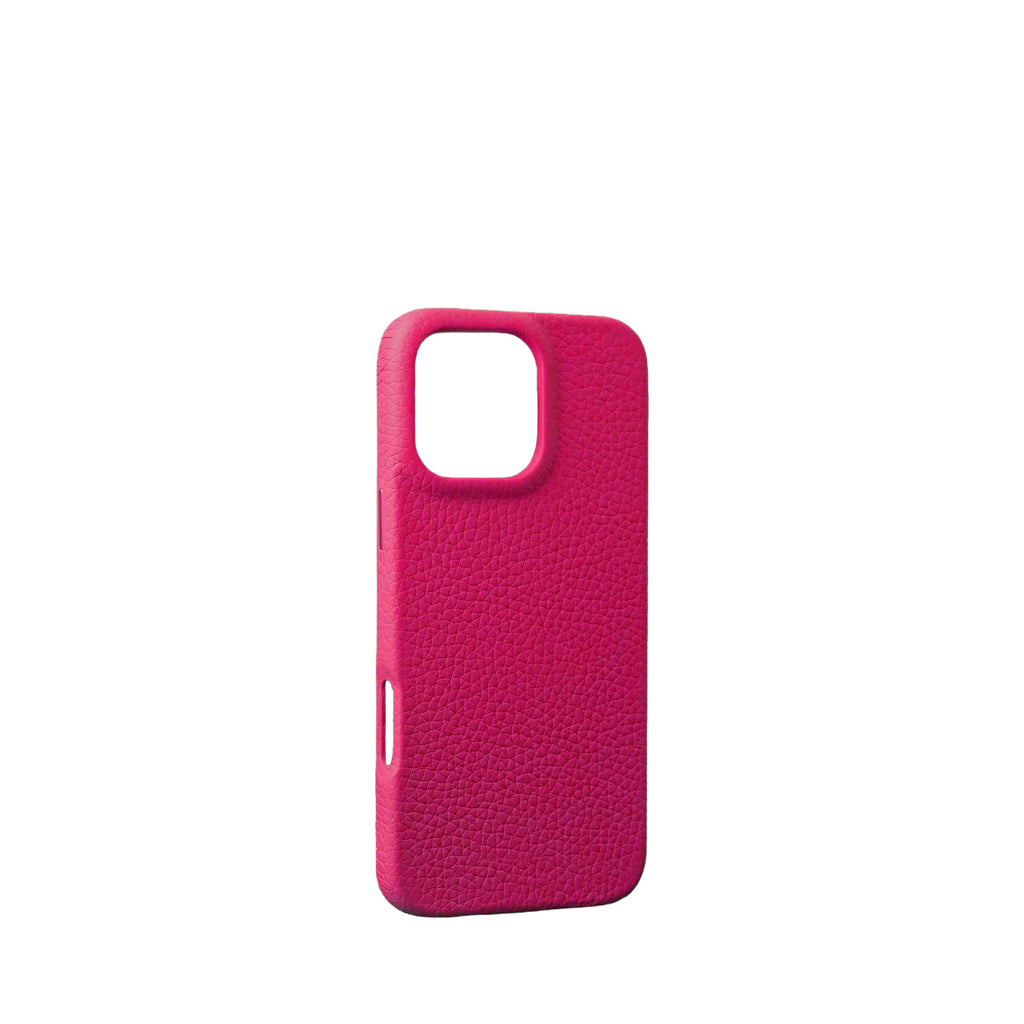 Pellipelli iPhone 16Pro/Pro max Series Button Version French Imported Leather Phone Case/Rose Sorbet