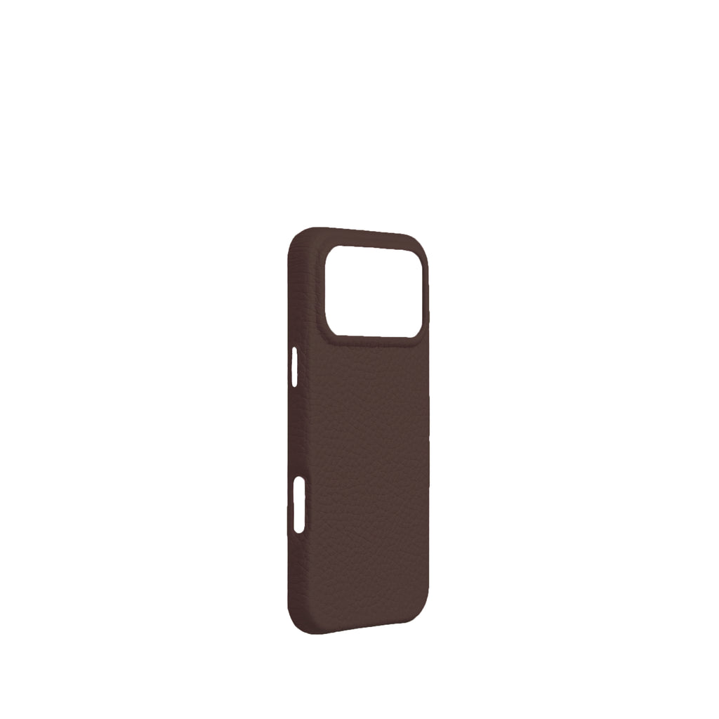 Pellipelli iPhone 17 Pro/Pro max Series Button Version French Imported Leather Phone Case/Etoupe Gray