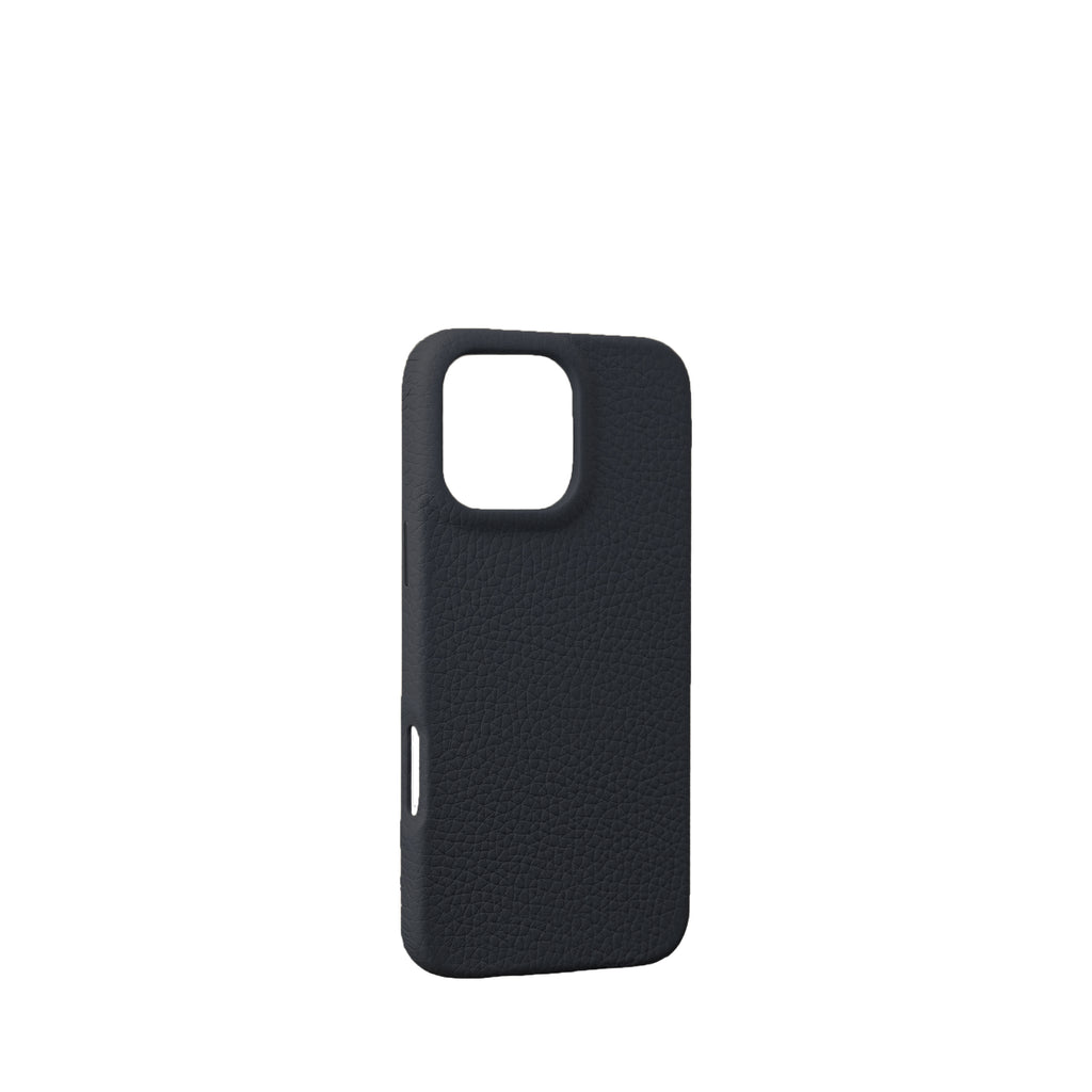Pellipelli iPhone 16Pro/Pro max Series Button Version French Imported Leather Phone Case/Noir Black
