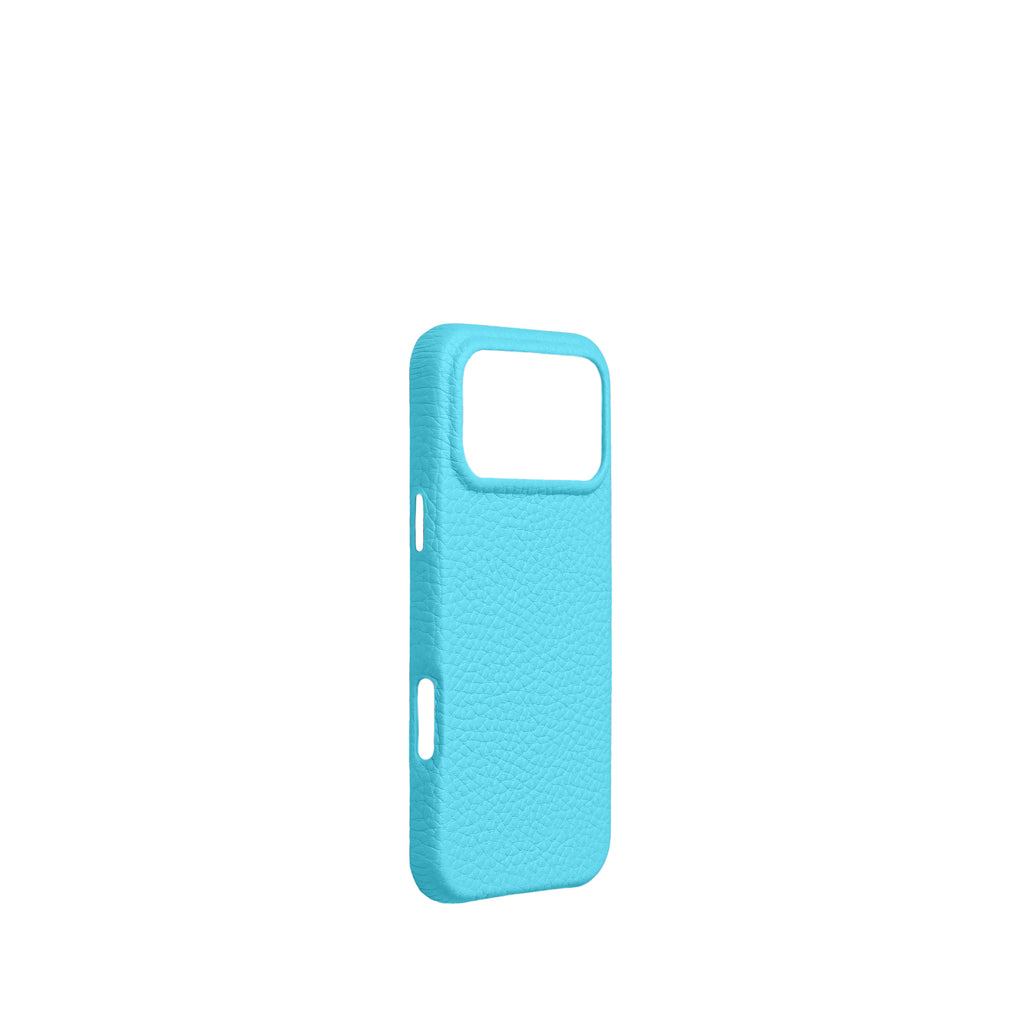 Pellipelli iPhone 17 Pro/Pro max Series Button Version French Imported Leather Phone Case/Maldives Blue