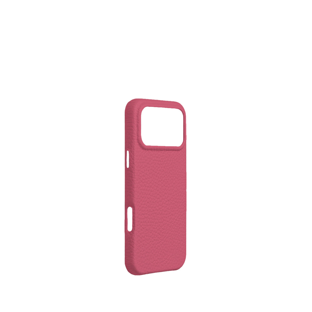 Pellipelli iPhone 17 Pro/Pro max Series Button Version French Imported Leather Phone Case/Lipstick Rose