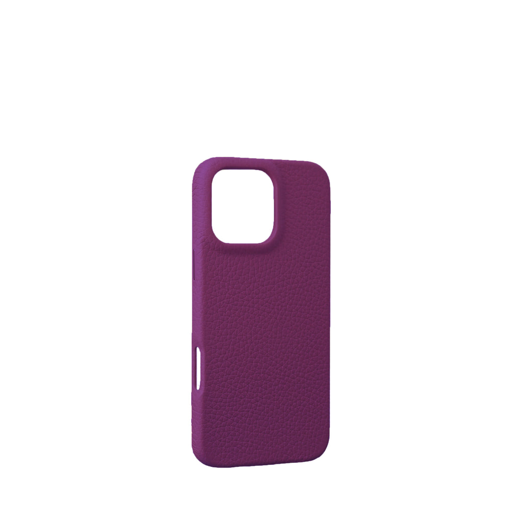 Pellipelli iPhone 16Pro/Pro max Series Button Version French Imported Leather Phone Case/Misty Violet
