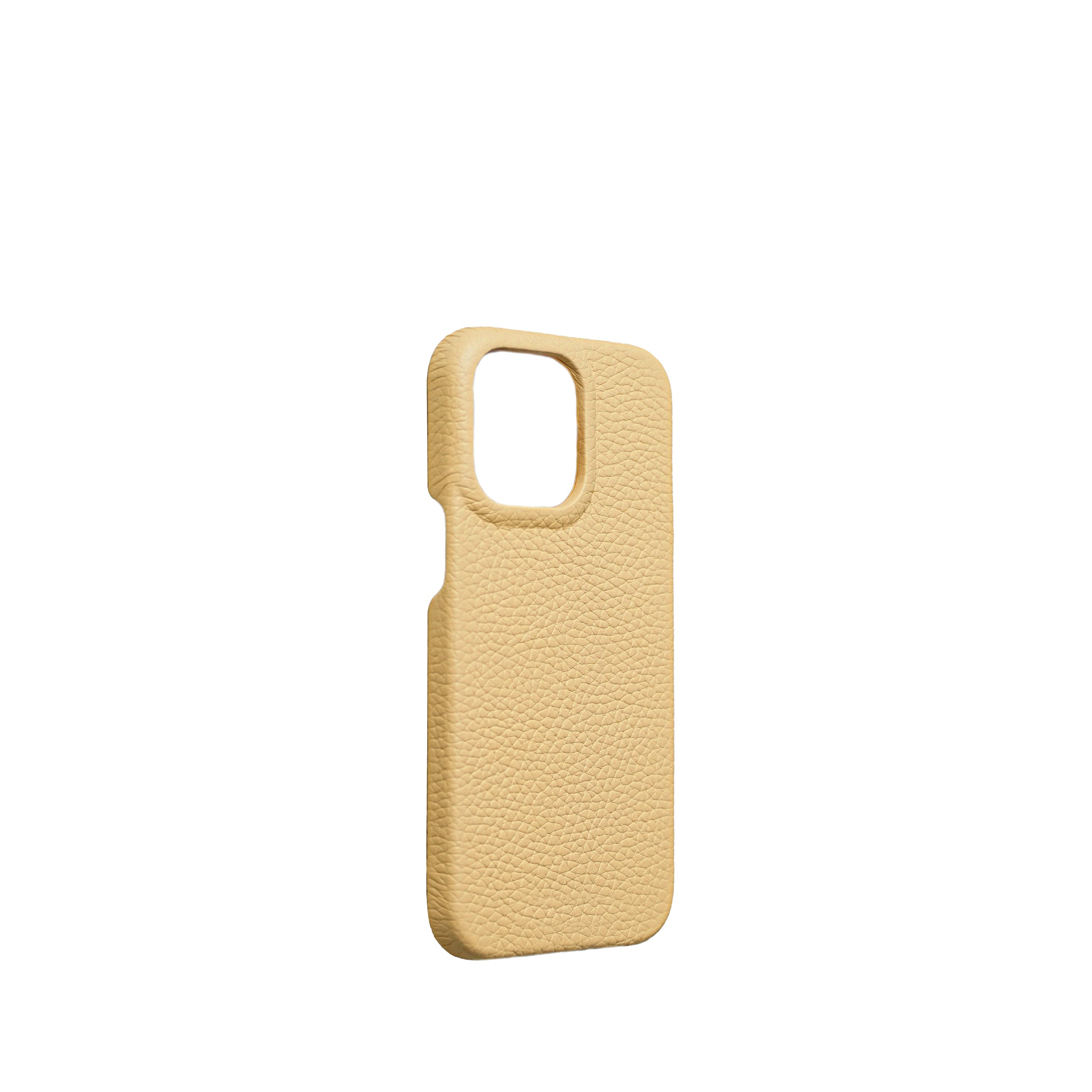 Pellipelli iPhone 15 Pro/Pro Max Series Open-toe style French Imported Leather Phone Case/Joune Poussin
