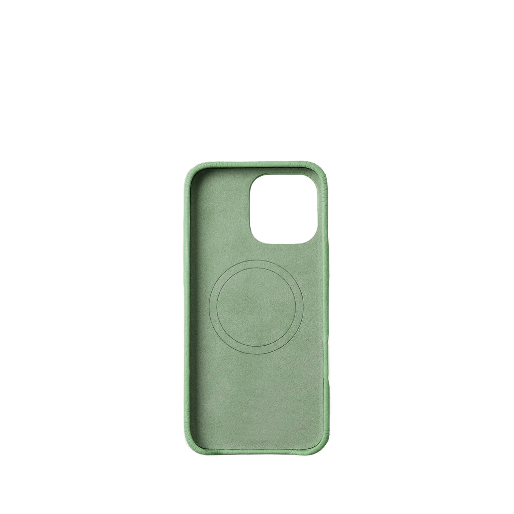 Pellipelli iPhone 16Pro/Pro max Series Button Version French Imported Leather Phone Case/New Avocado