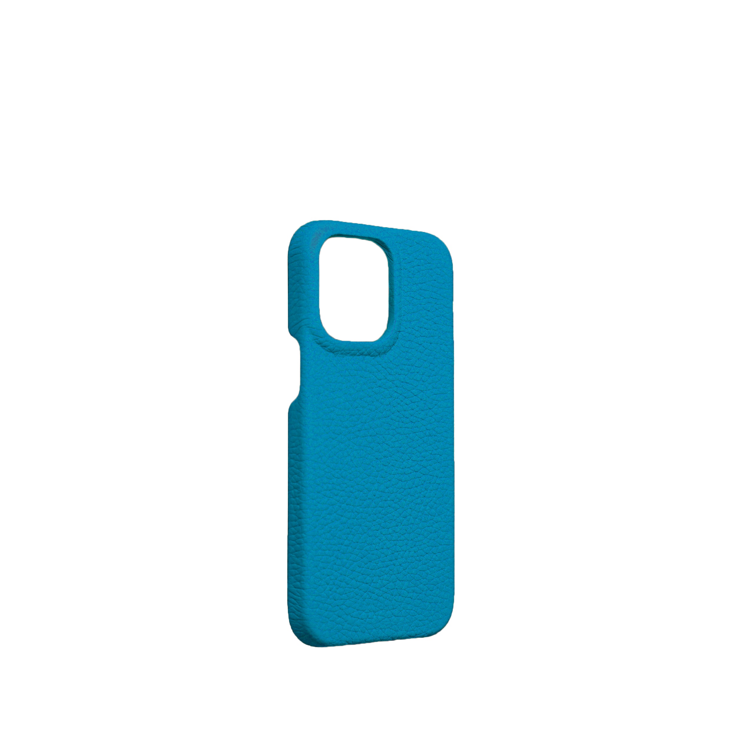 Pellipelli iPhone 15 Pro/Pro Max Series Open-toe style French Imported Leather Phone Case/Frida Blue