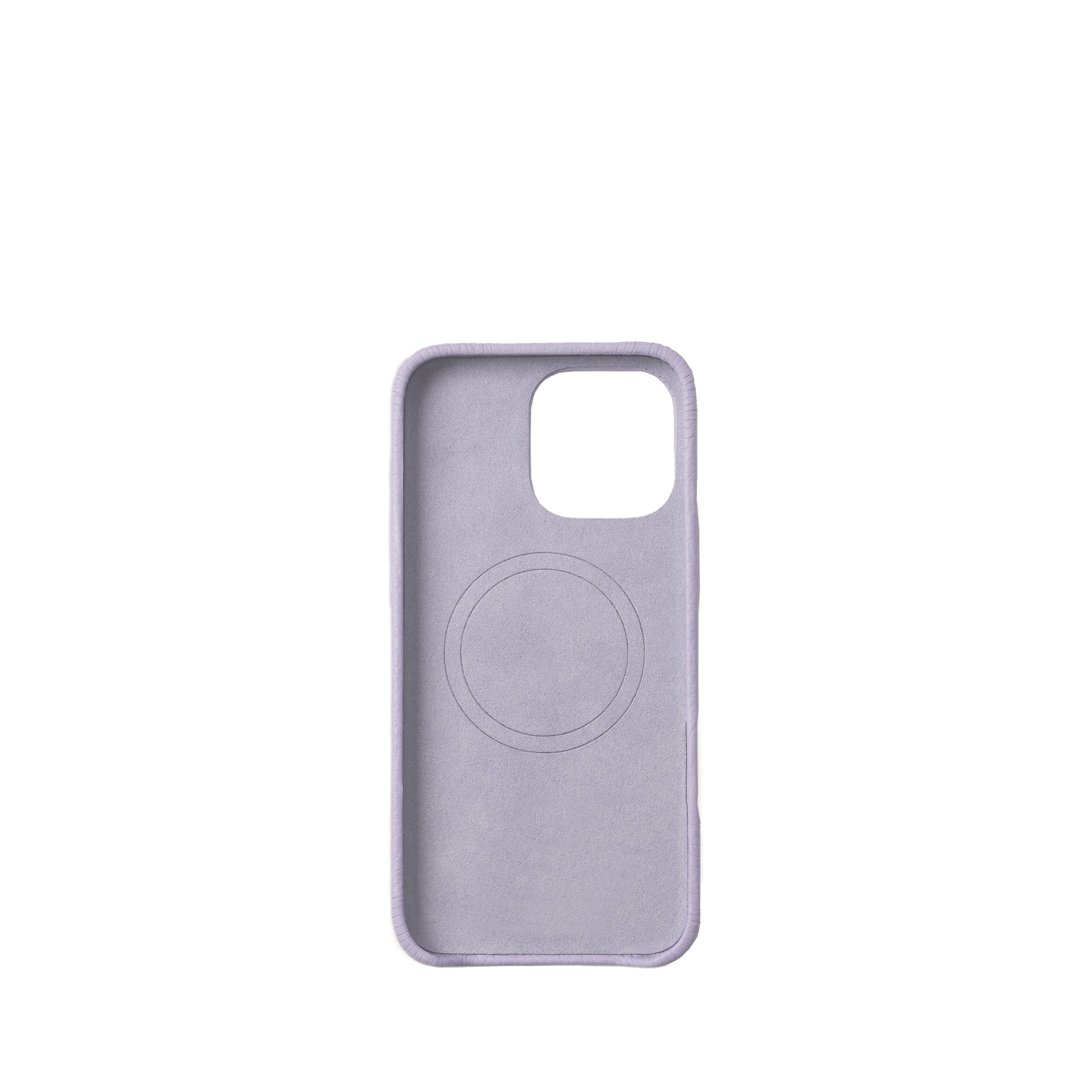 Pellipelli iPhone 16Pro/Pro max Series Button Version French Imported Leather Phone Case/Pastel Lilac