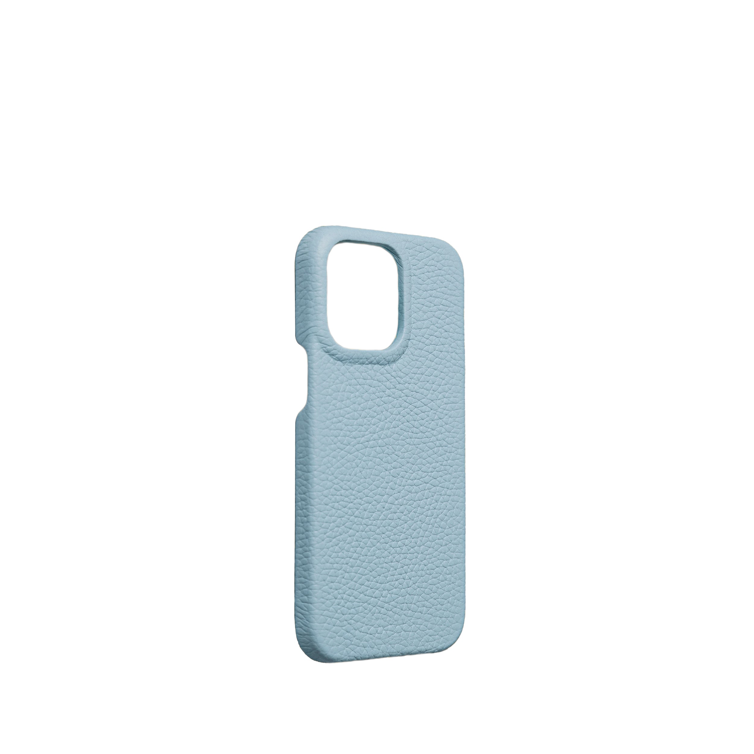 Pellipelli iPhone 15 Pro/Pro Max Series Open-toe style French Imported Leather Phone Case/Sugar Blue