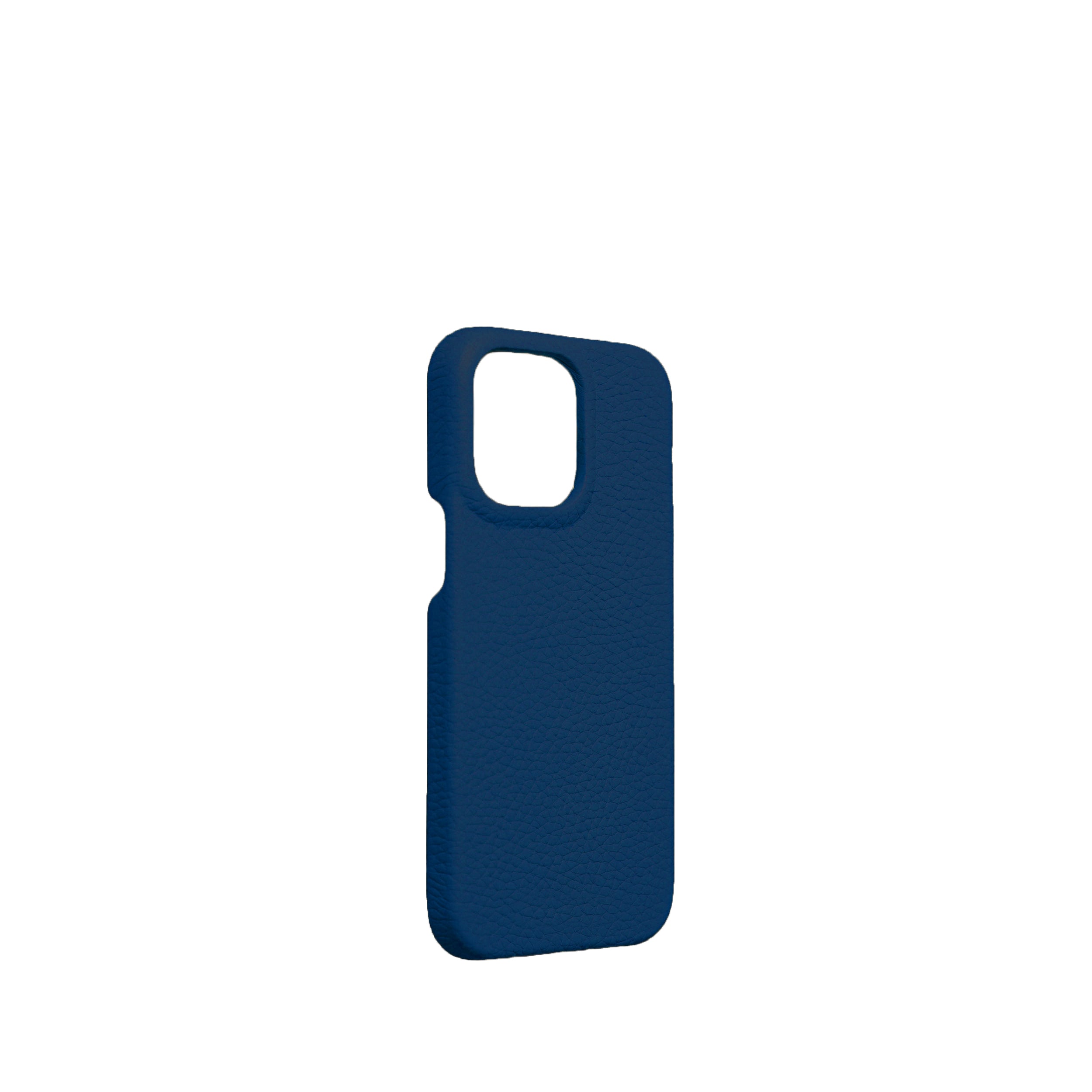 Pellipelli iPhone 15 Pro/Pro Max Series Open-toe style French Imported Leather Phone Case/Deep Blue