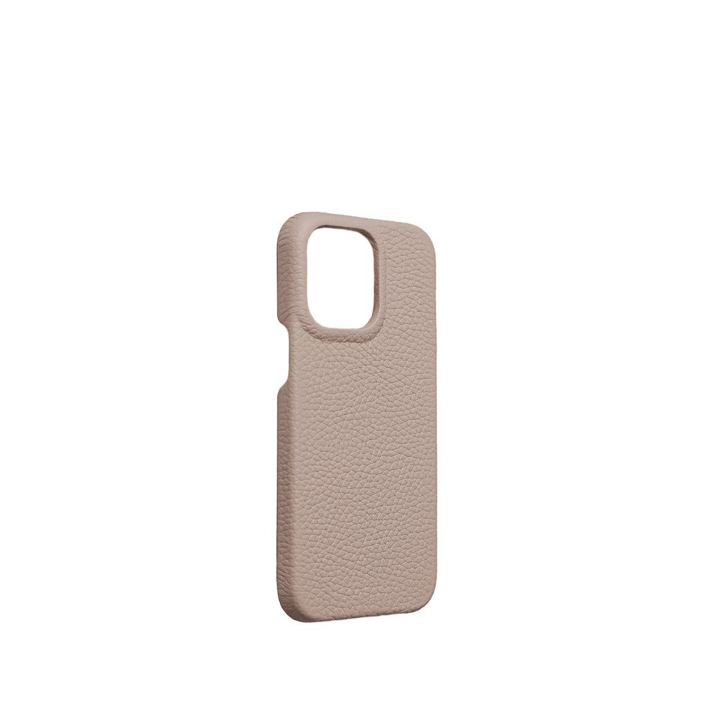 Pellipelli iPhone 15 Pro/Pro Max Series Open-toe style French Imported Leather Phone Case/Trench Beige