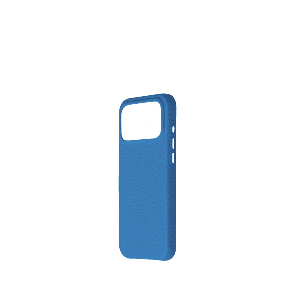 Pellipelli iPhone 17 Pro/Pro max Series Button Version French Imported Leather Phone Case/Frida Blue