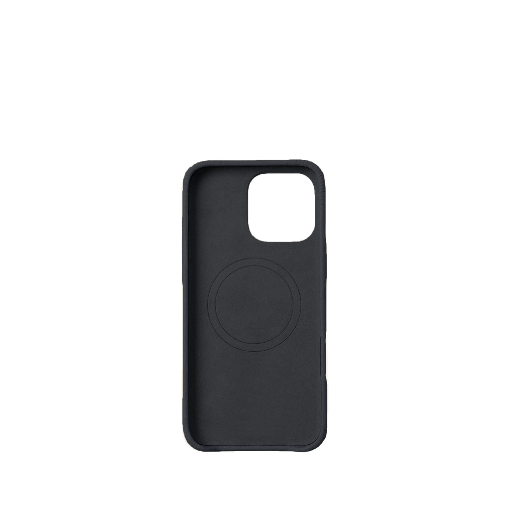 Pellipelli iPhone 16Pro/Pro max Series Button Version French Imported Leather Phone Case/Noir Black