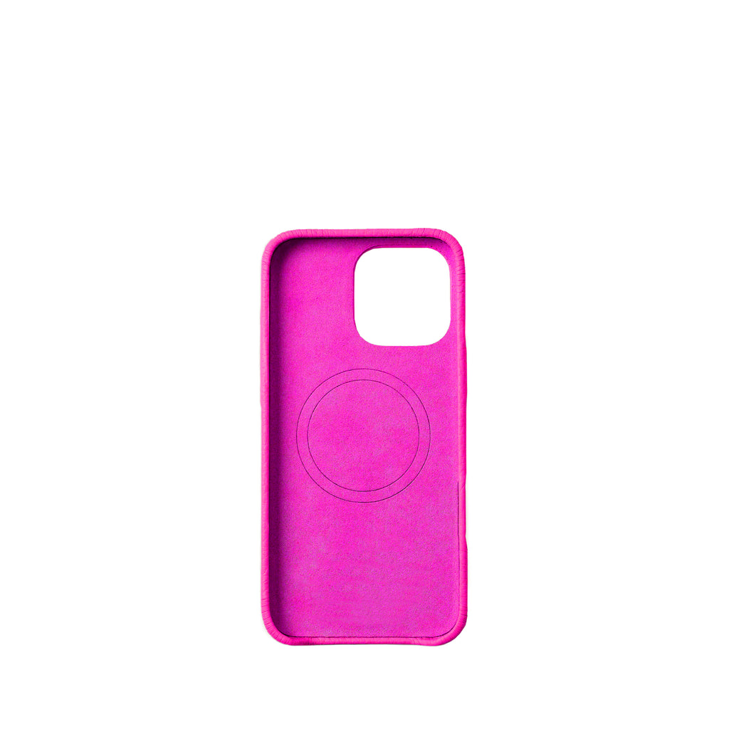 Pellipelli iPhone 16Pro/Pro max Series Button Version French Imported Leather Phone Case/New Barbie Pink