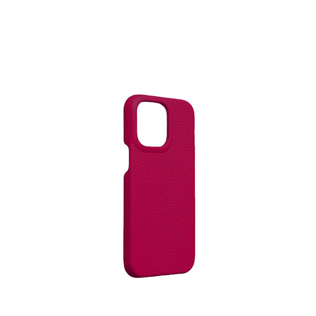 Pellipelli iPhone 15 Pro/Pro Max Series Open-toe style French Imported Leather Phone Case/Rose Extreme