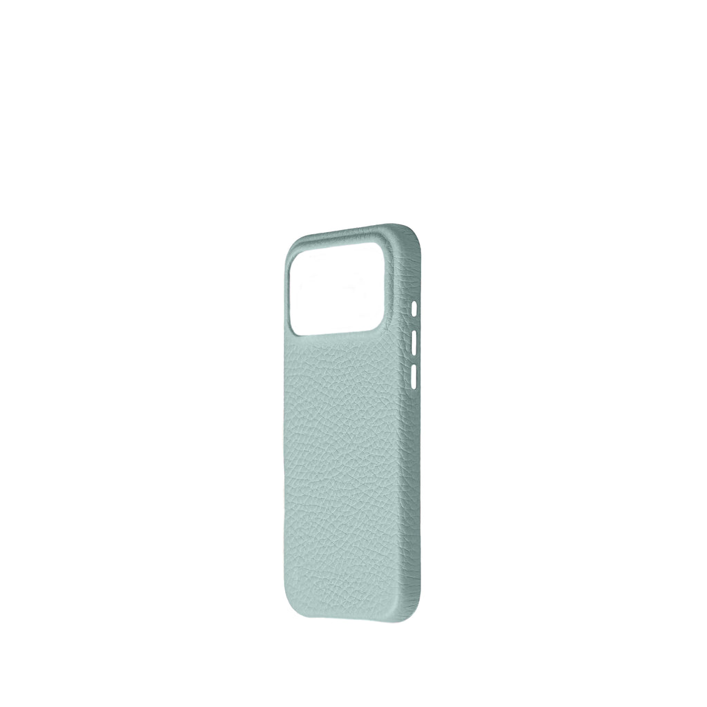 Pellipelli iPhone 17 Pro/Pro max Series Button Version French Imported Leather Phone Case/Vert Barbe a Papa