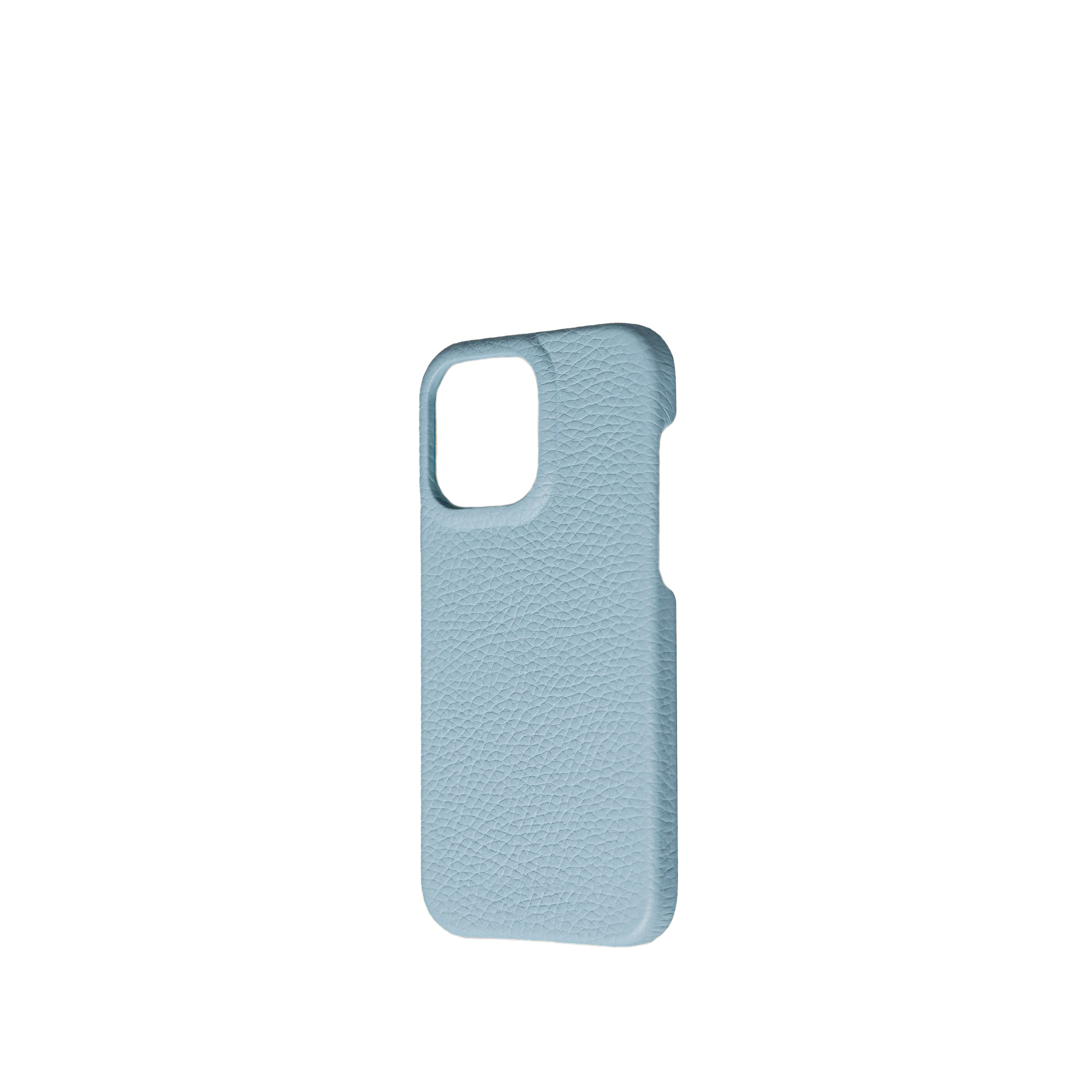 Pellipelli iPhone 15 Pro/Pro Max Series Open-toe style French Imported Leather Phone Case/Sugar Blue
