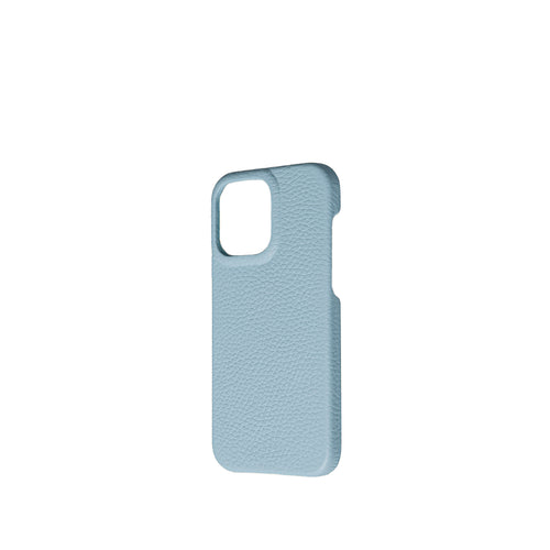 Pellipelli iPhone 15 Pro/Pro Max Series Open-toe style French Imported Leather Phone Case/Sugar Blue
