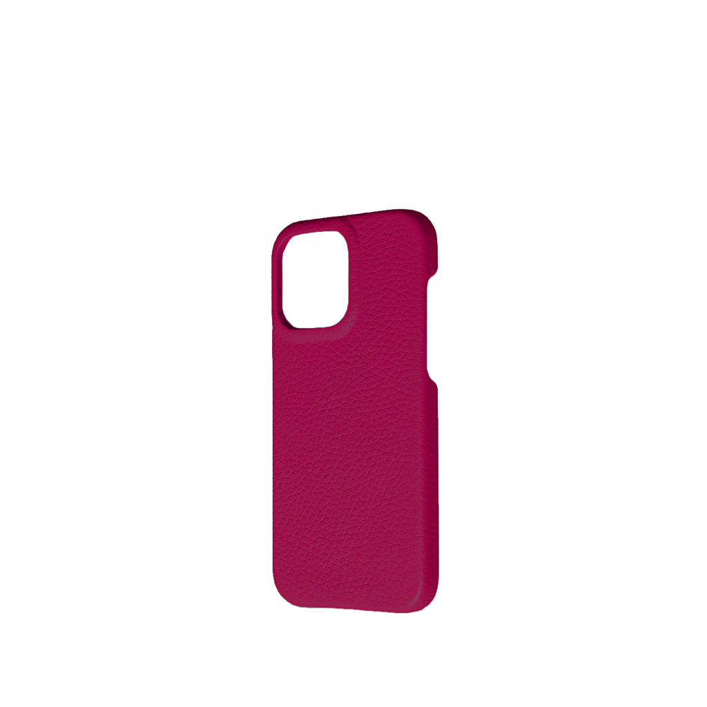 Pellipelli iPhone 15 Pro/Pro Max Series Open-toe style French Imported Leather Phone Case/Rose Extreme