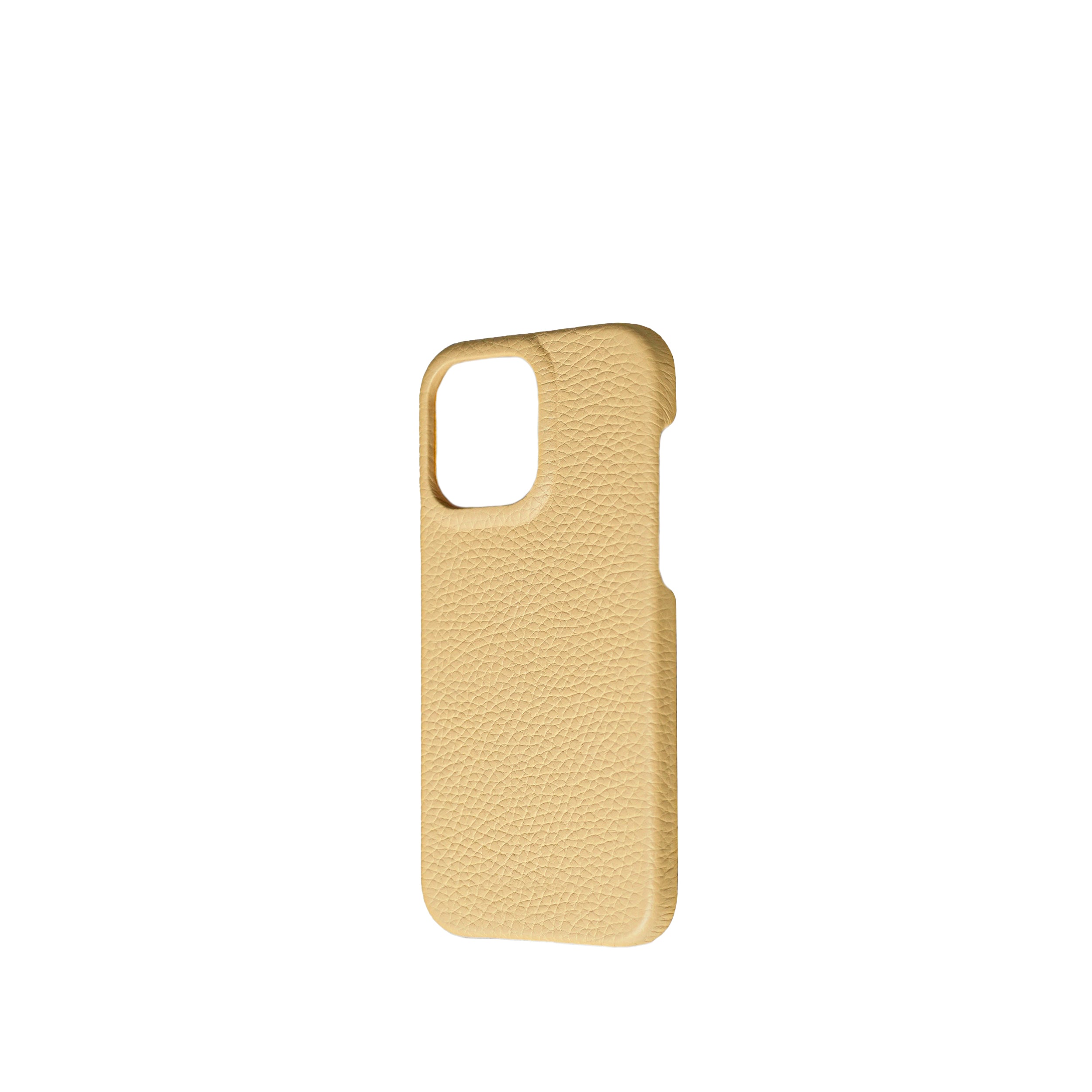 Pellipelli iPhone 15 Pro/Pro Max Series Open-toe style French Imported Leather Phone Case/Joune Poussin