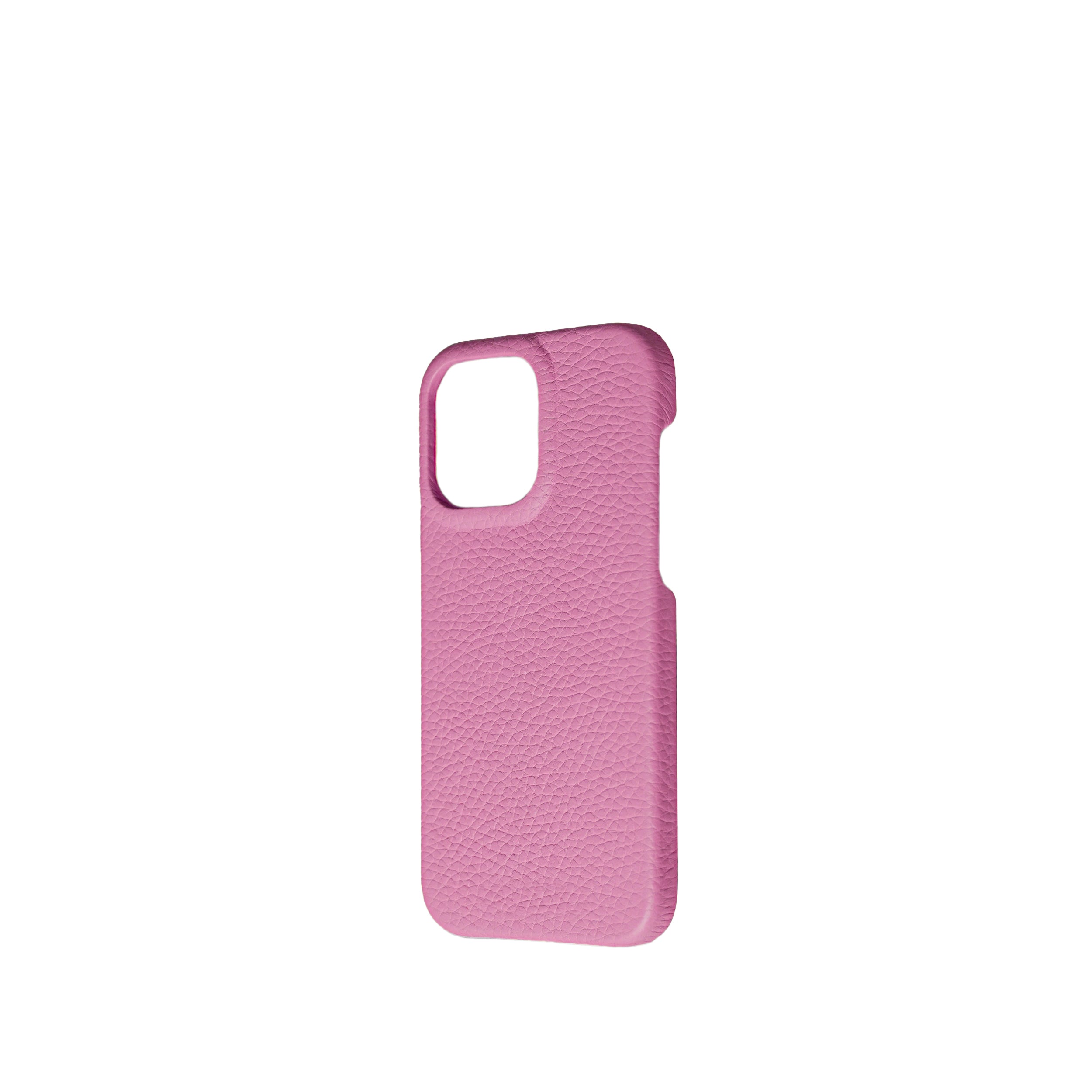 Pellipelli iPhone 15 Pro/Pro Max Series Open-toe style French Imported Leather Phone Case/Cupcake Pink