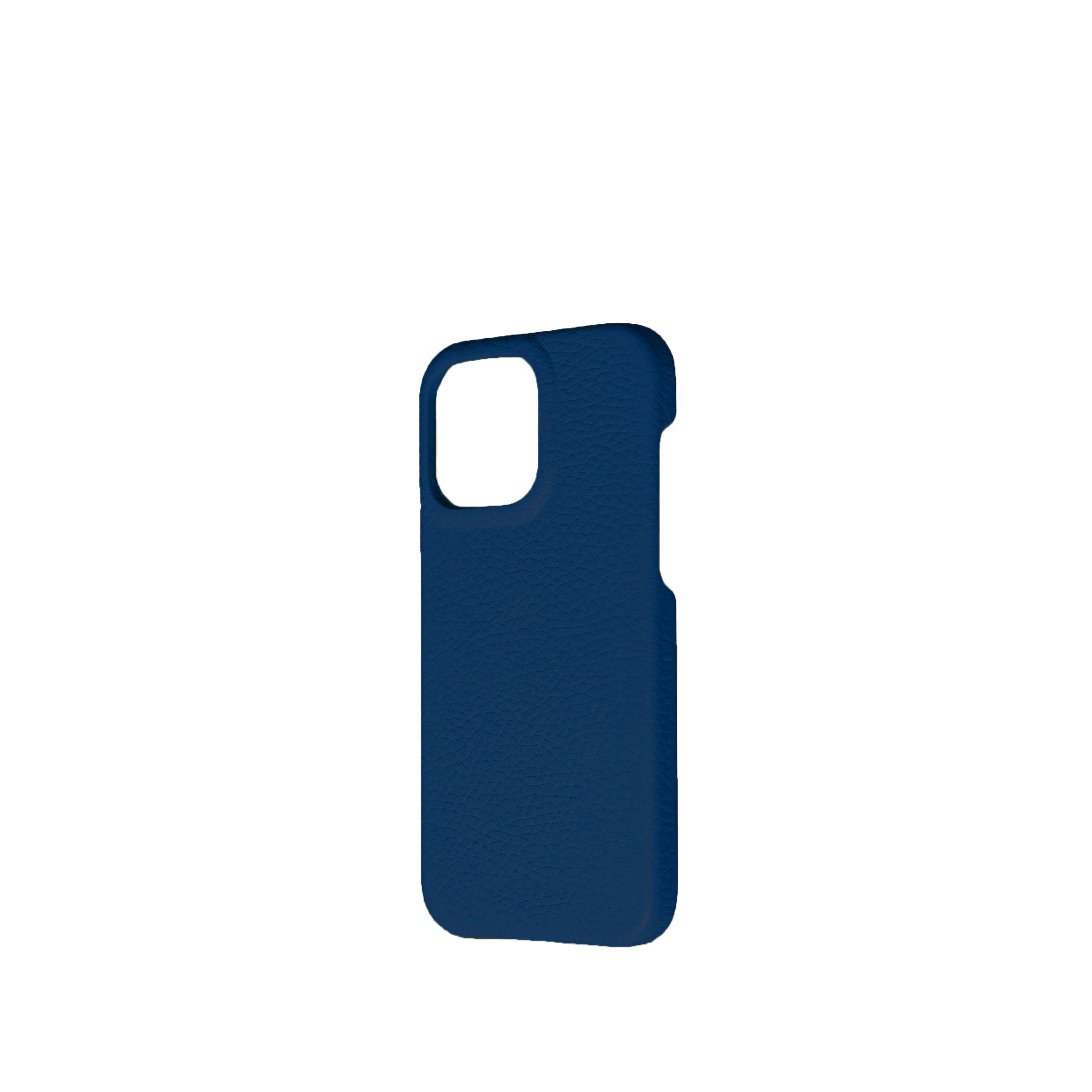 Pellipelli iPhone 15 Pro/Pro Max Series Open-toe style French Imported Leather Phone Case/Deep Blue
