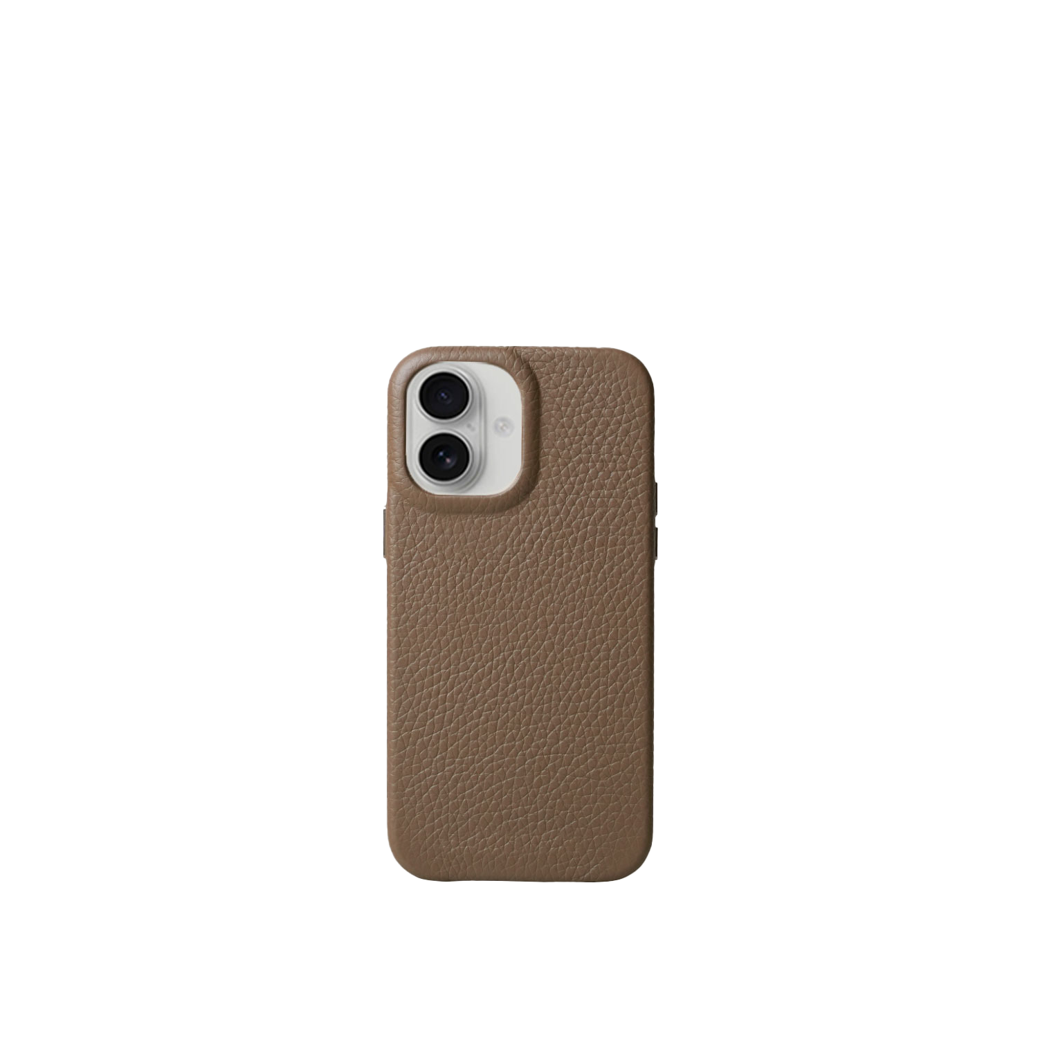 Pellipelli iPhone 16 Series Button Version French Imported Leather Phone Case/Mocha Ash