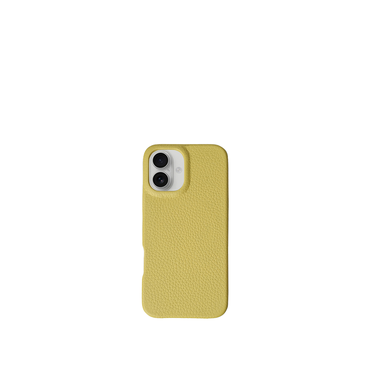 Pellipelli iPhone 16 Series Button Version French Imported Leather Phone Case/Lemon Tonic