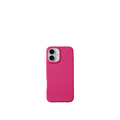 Pellipelli iPhone 16 Series Button Version French Imported Leather Phone Case/Rose Sorbet