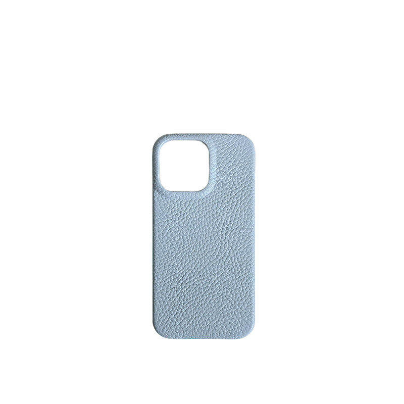 Pellipelli iPhone 15 Pro/Pro Max Series Open-toe style French Imported Leather Phone Case/Sugar Blue