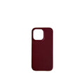 Pellipelli iPhone 15 Pro/Pro Max Series Open-toe style French Imported Leather Phone Case/Bordeaux Rouge