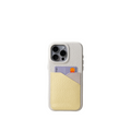 Pellipelli iPhone 14/15 Pro/Pro Max Series Card Pack Style French Imported Leather Phone Case/Natural