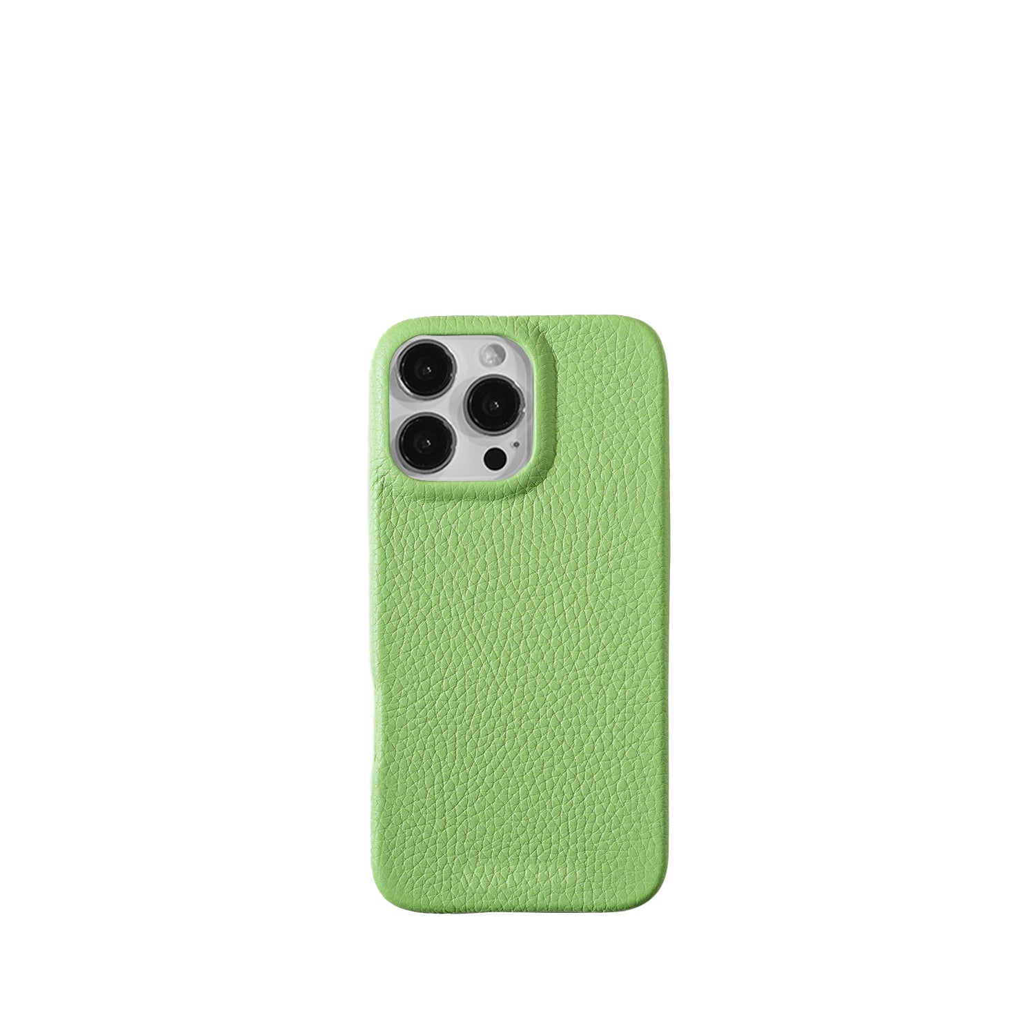 Pellipelli iPhone 16Pro/Pro max Series Button Version French Imported Leather Phone Case/Citron Vert