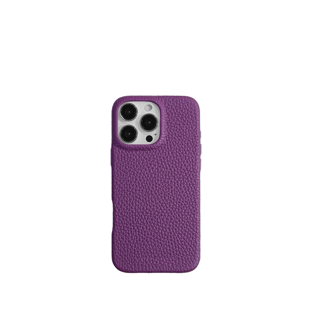 Pellipelli iPhone 16Pro/Pro max Series Button Version French Imported Leather Phone Case/Anemone