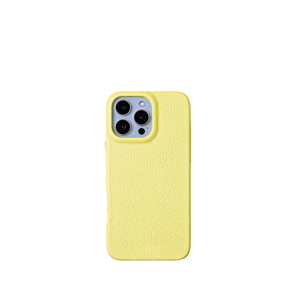 Pellipelli iPhone 16Pro/Pro max Series Button Version French Imported Leather Phone Case/Butter Cream