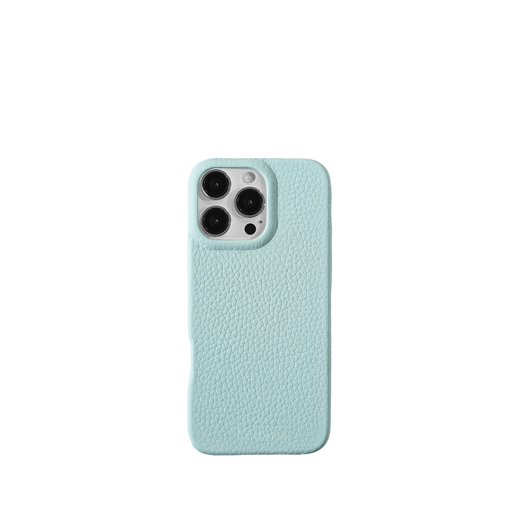 Pellipelli iPhone 16Pro/Pro max Series Button Version French Imported Leather Phone Case/Vert Barbe a Papa