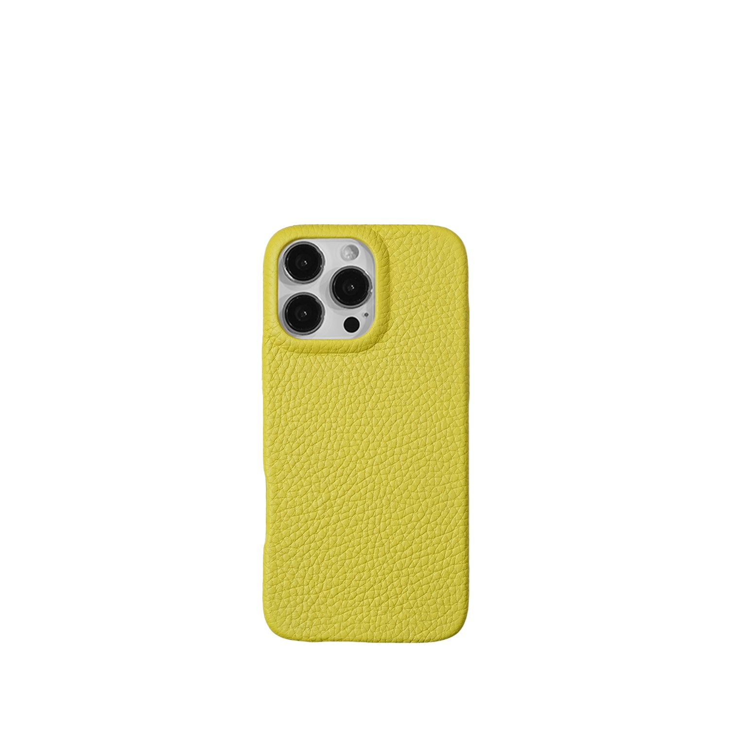 Pellipelli iPhone 16Pro/Pro max Series Button Version French Imported Leather Phone Case/Lemon Tonic