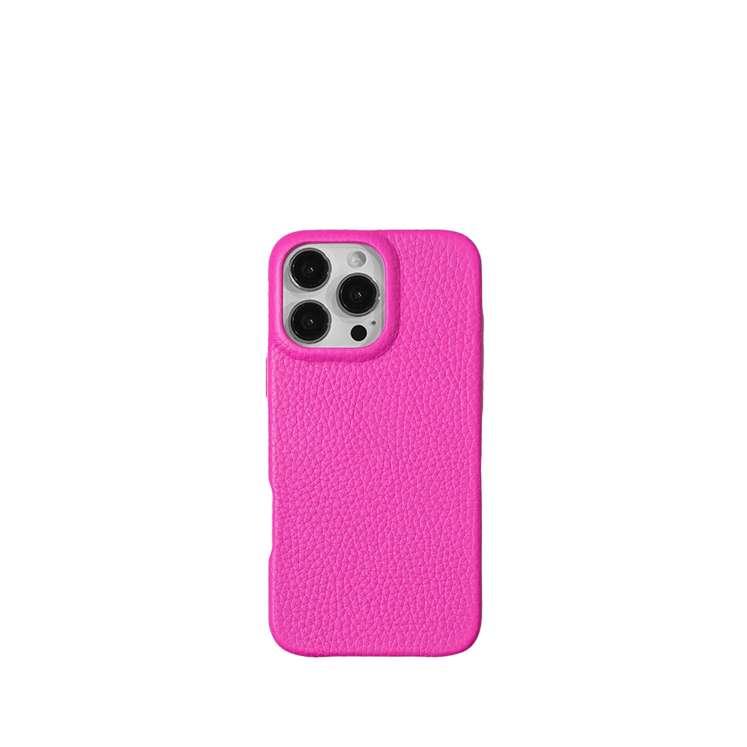Pellipelli iPhone 16Pro/Pro max Series Button Version French Imported Leather Phone Case/New Barbie Pink