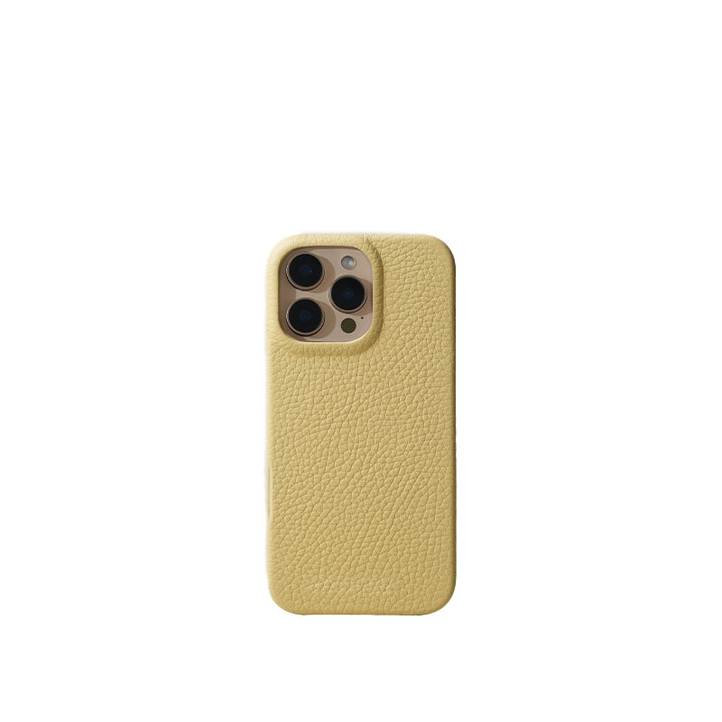 Pellipelli iPhone 16Pro/Pro max Series Button Version French Imported Leather Phone Case/Joune Poussin