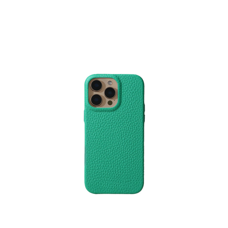 Pellipelli iPhone 16Pro/Pro max Series Button Version French Imported Leather Phone Case/Mint Green