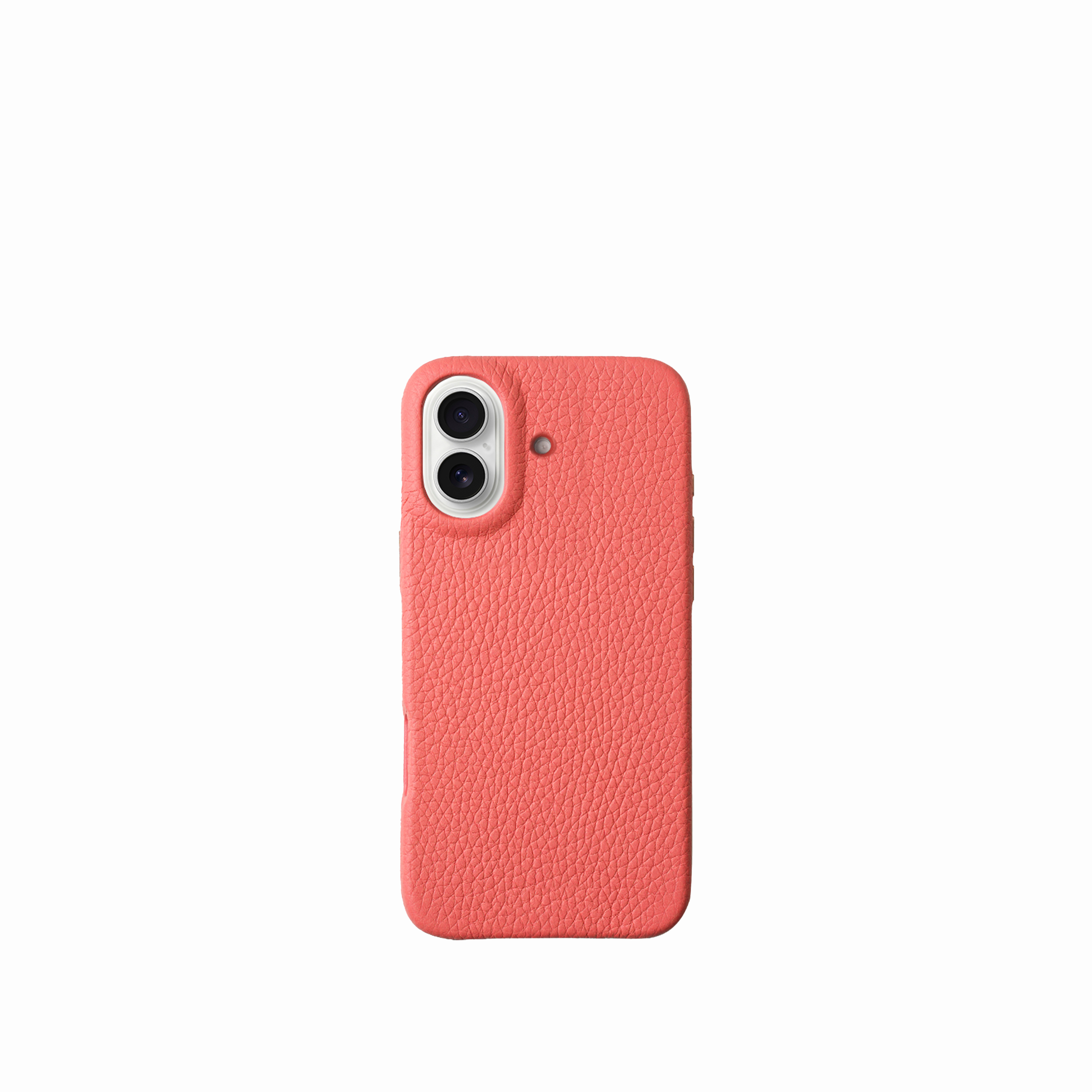 Pellipelli iPhone 17 Series Button Version French Imported Leather Phone Case/Neon Pink