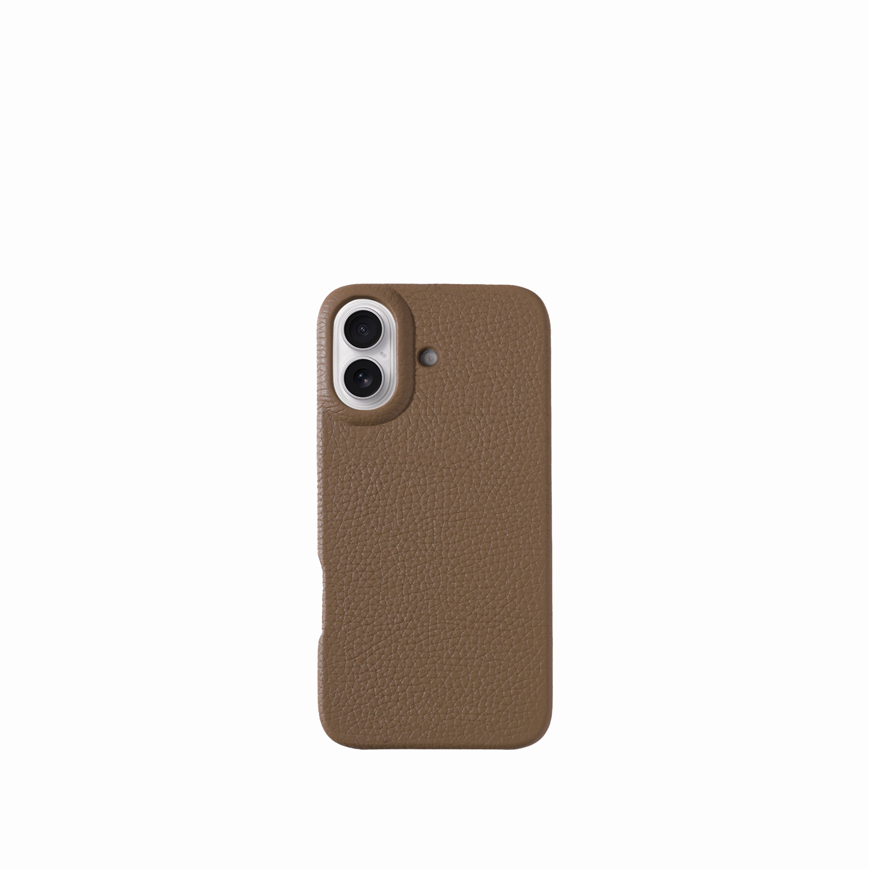 Pellipelli iPhone 17 Series Button Version French Imported Leather Phone Case/Mocha Ash