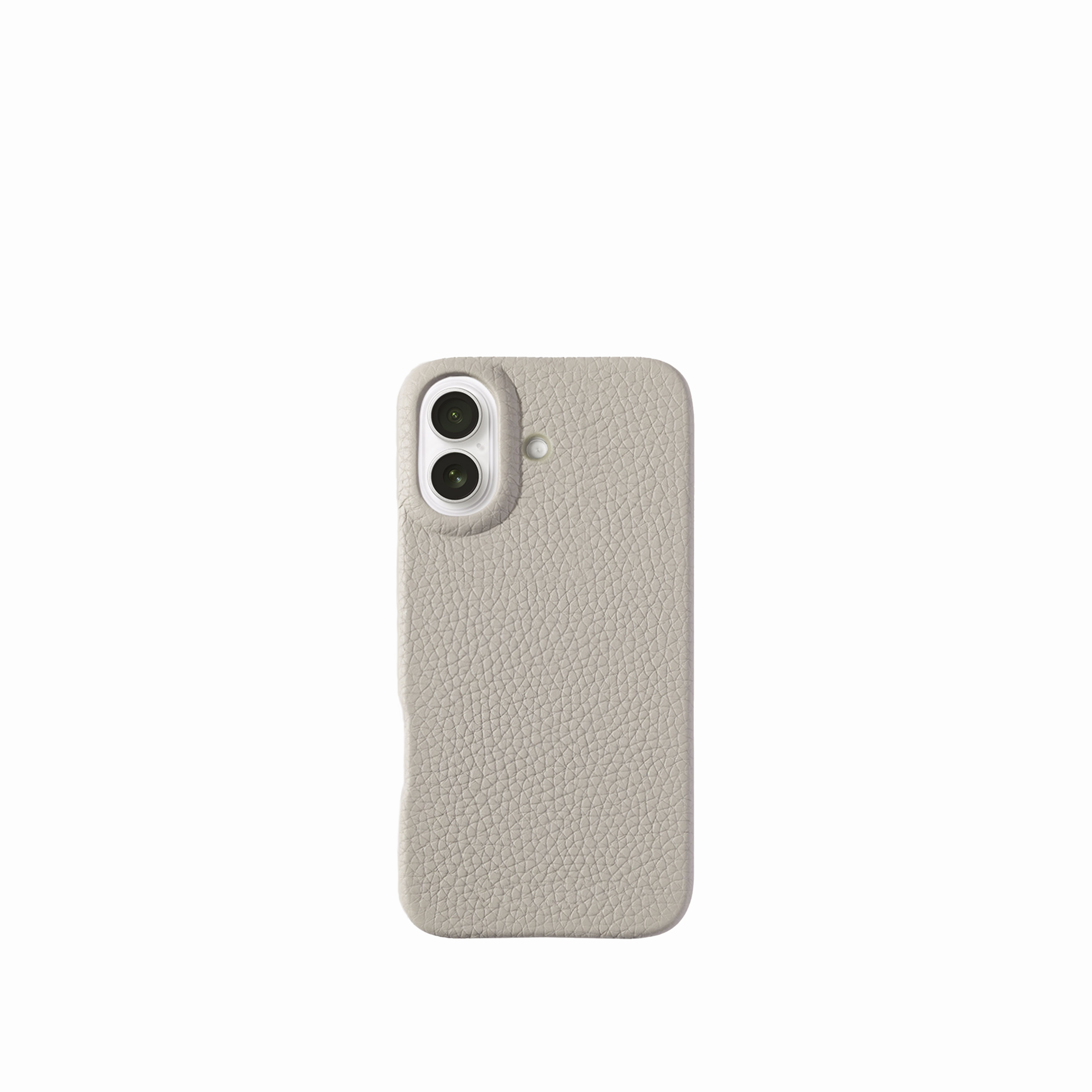 Pellipelli iPhone 17 Series Button Version French Imported Leather Phone Case/White Sand