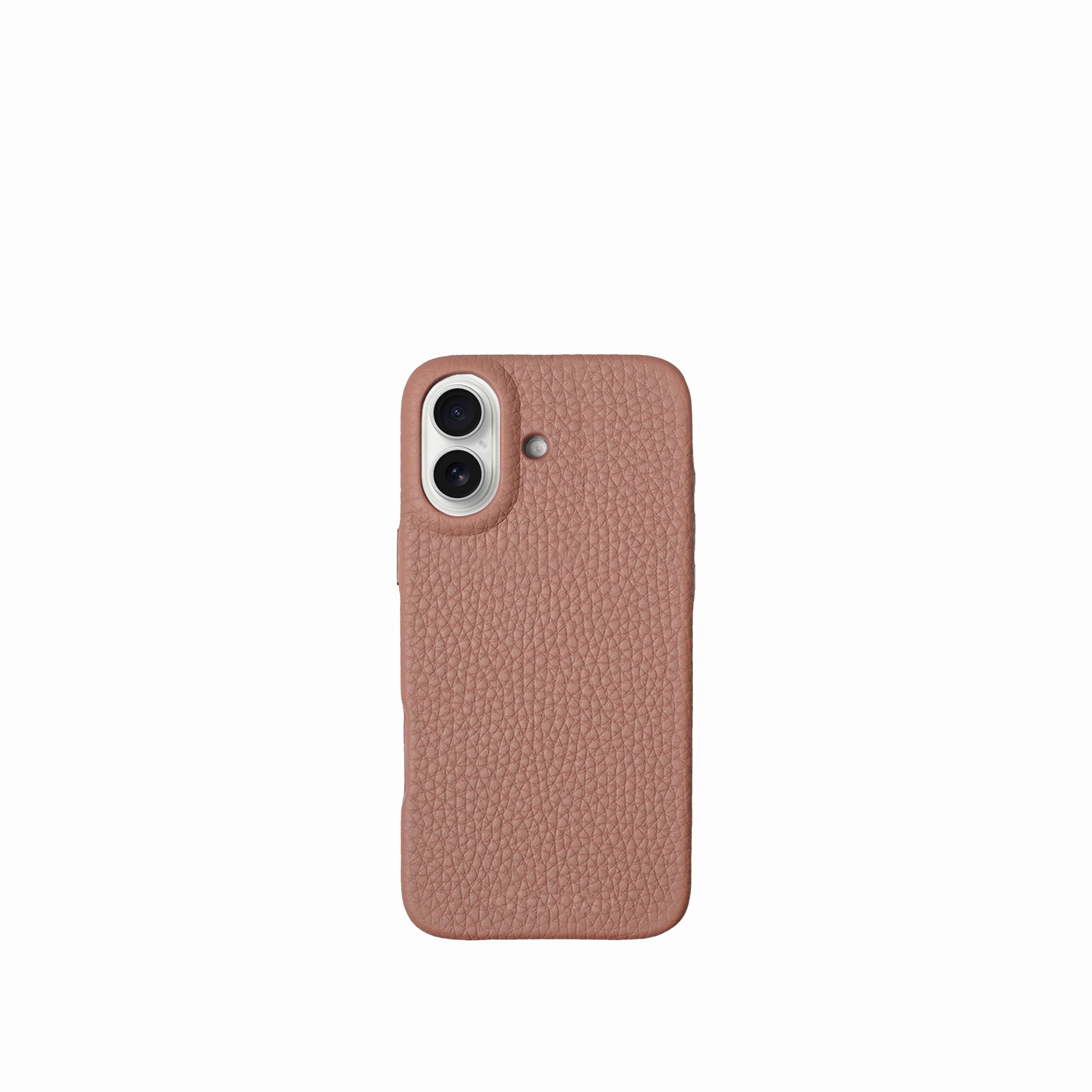 Pellipelli iPhone 17 Series Button Version French Imported Leather Phone Case/Blush Mauve