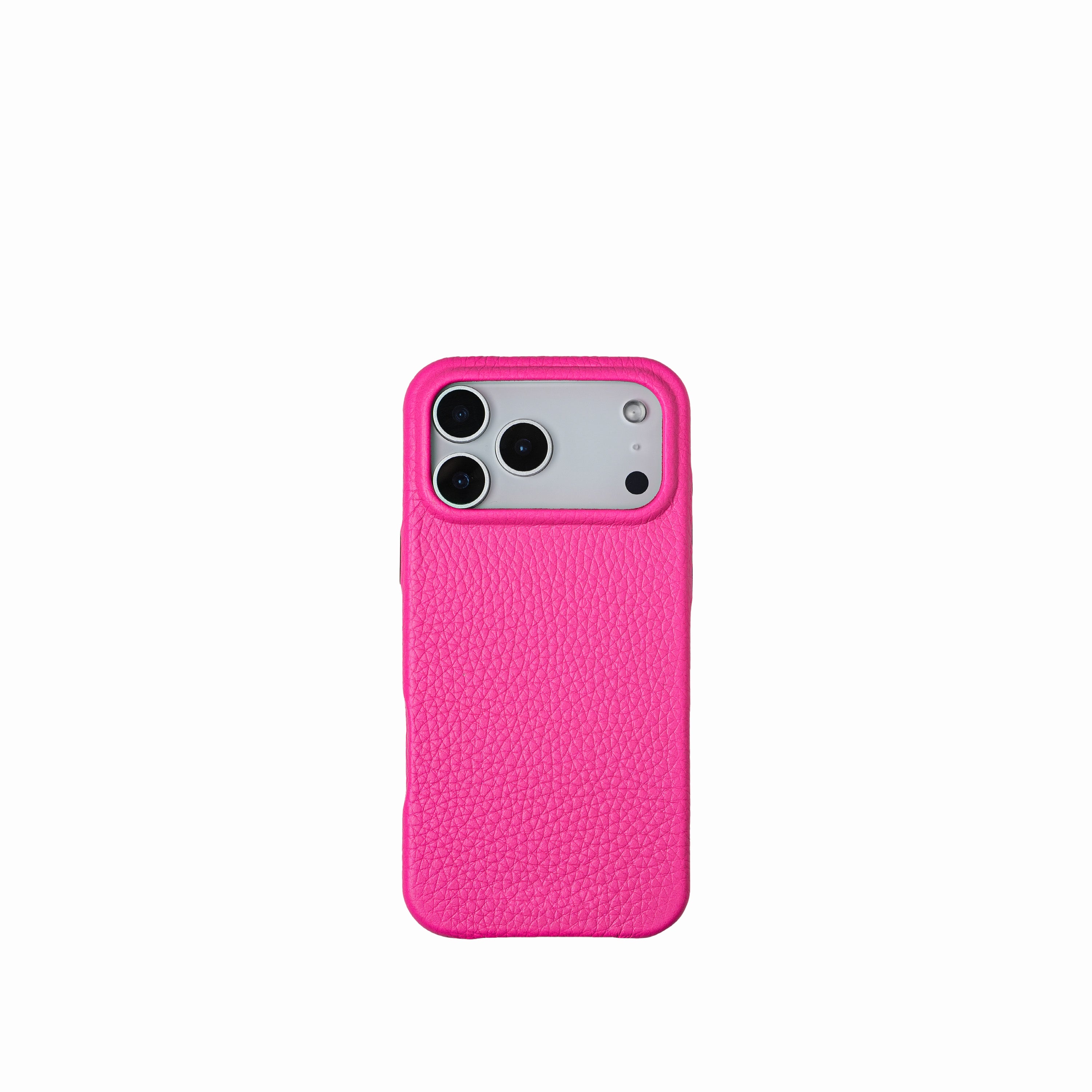 Pellipelli iPhone 17 Pro/Pro max Series Button Version French Imported Leather Phone Case/New Barbie Pink