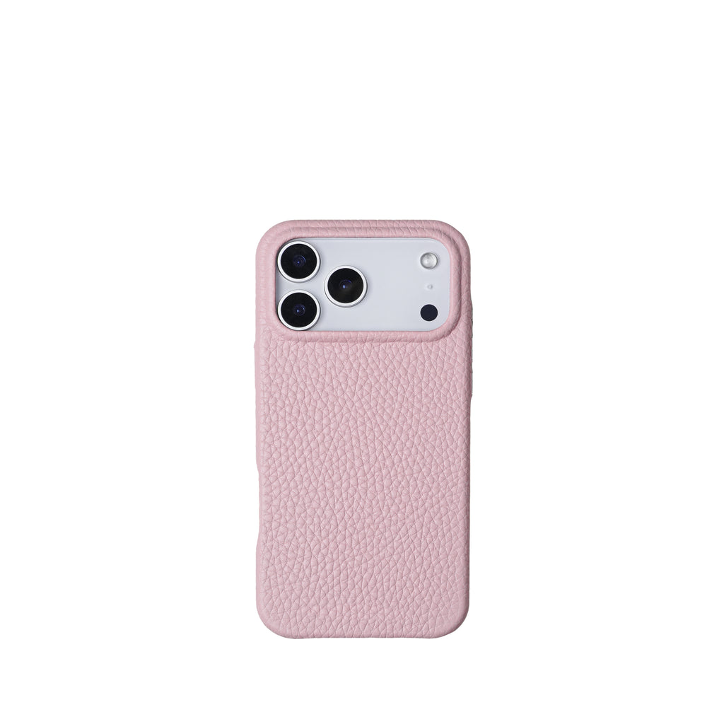 Pellipelli iPhone 17 Pro/Pro max Series Button Version French Imported Leather Phone Case/Sakura Rose